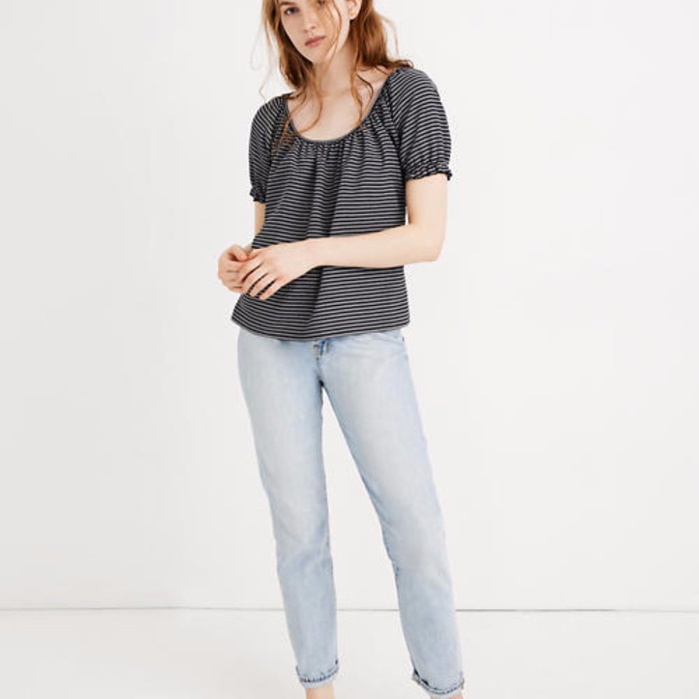 Madewell Texture & Thread Peasant Top